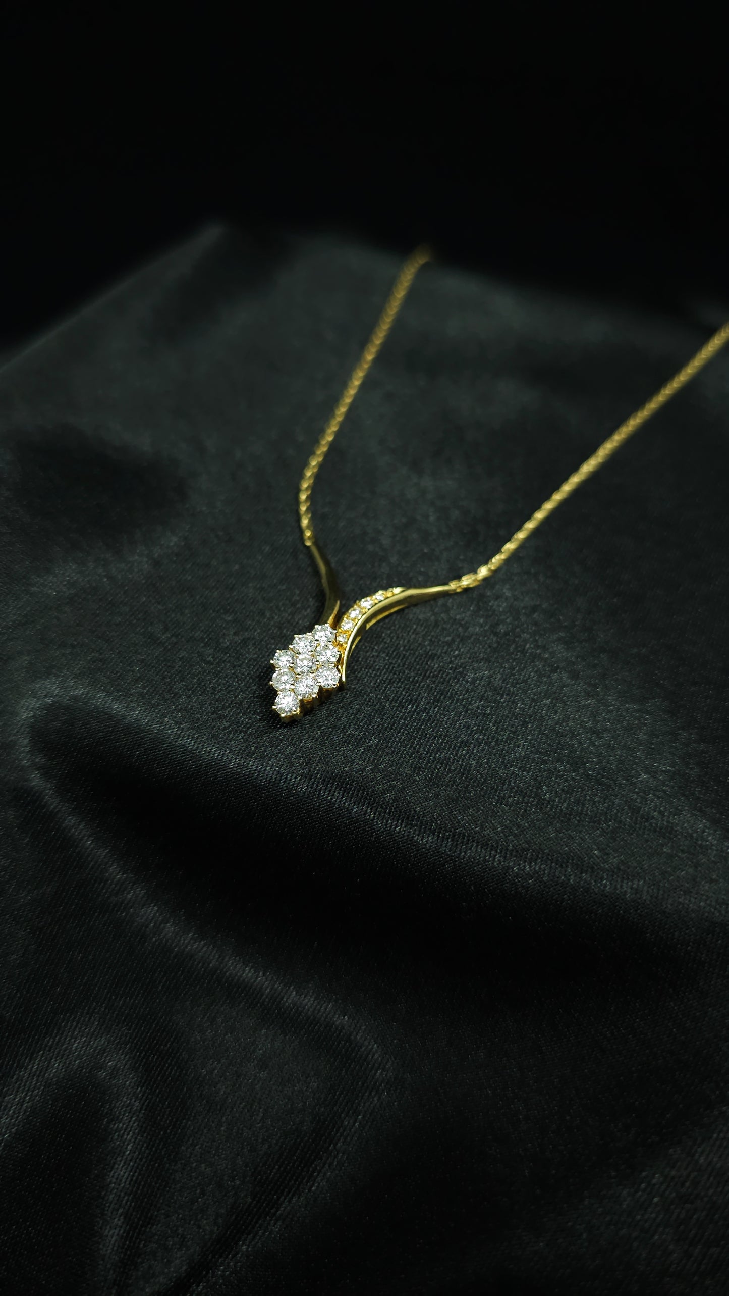 Vintage Collier mit Diamanten